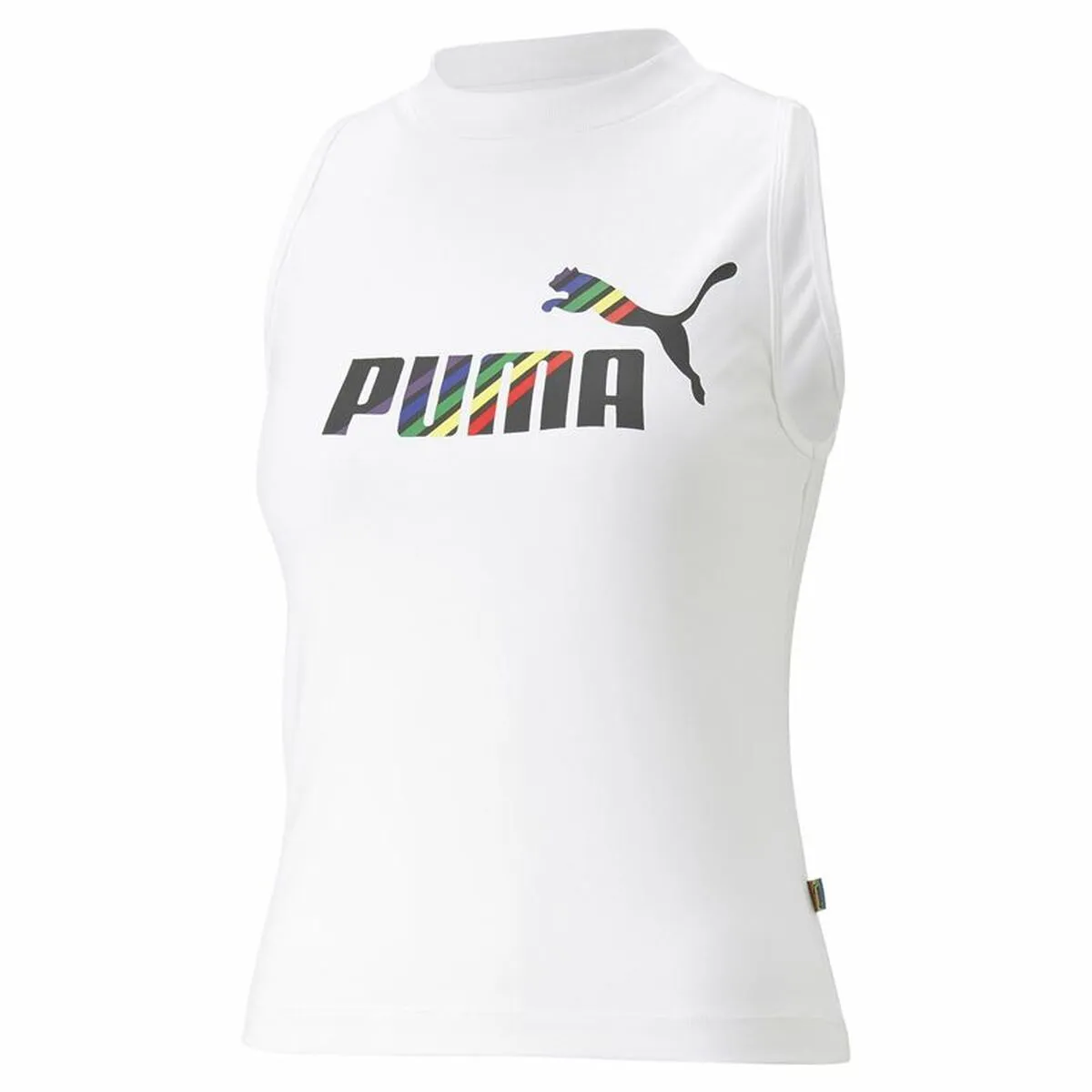 Maglia a Maniche Corte Donna Puma Ess+ Love Is Love Sl Bianco