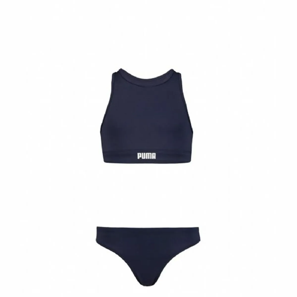 Costume da Bagno Bambina Puma Racerback 2 Pezzi Azzurro