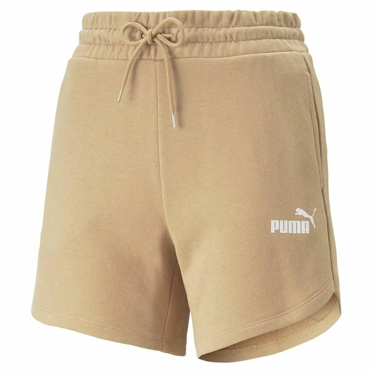 Pantaloncino Sportivo Puma Essentials 5" High Waist Beige