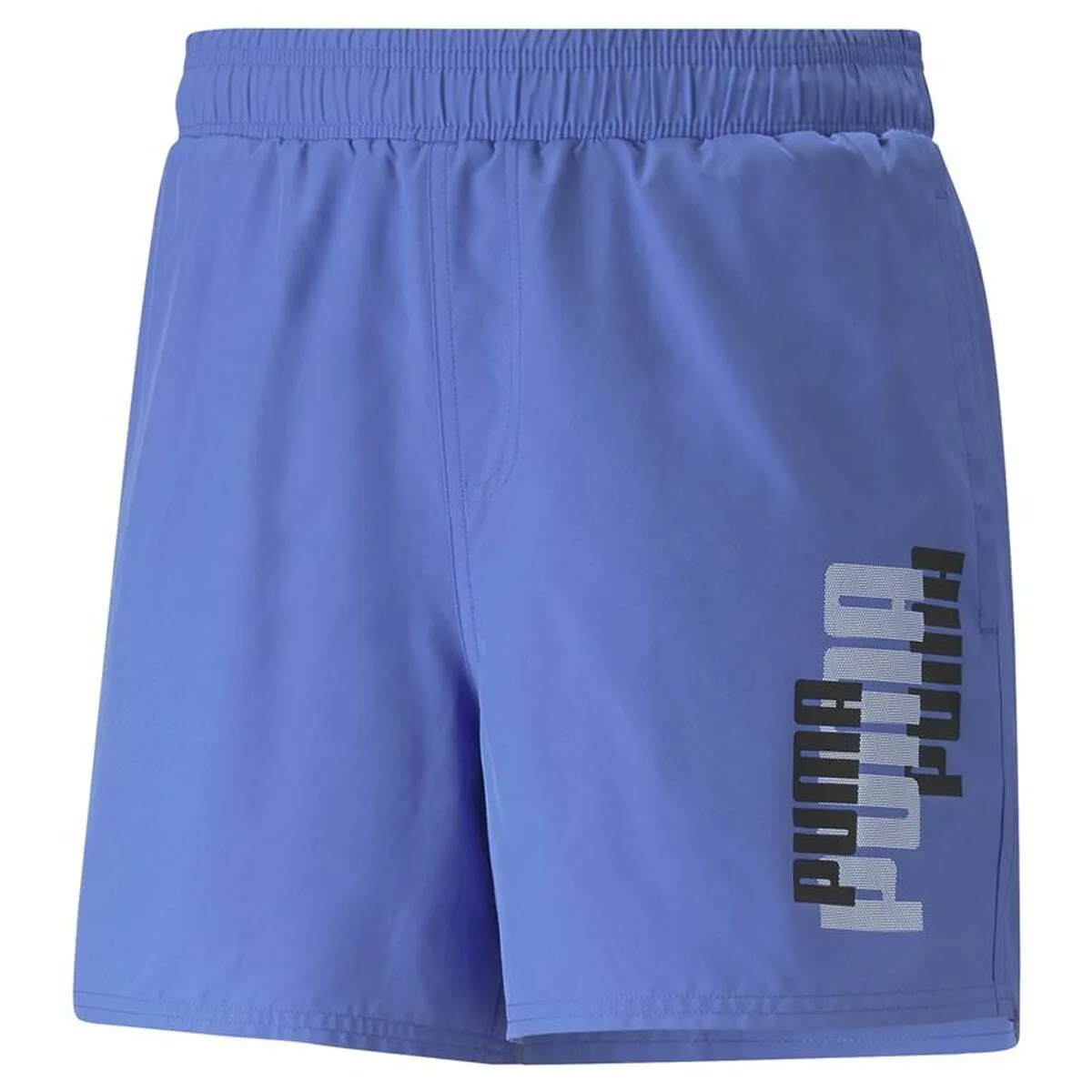 Pantaloni Corti Sportivi da Uomo Puma Ess+ Logo Power Azzurro