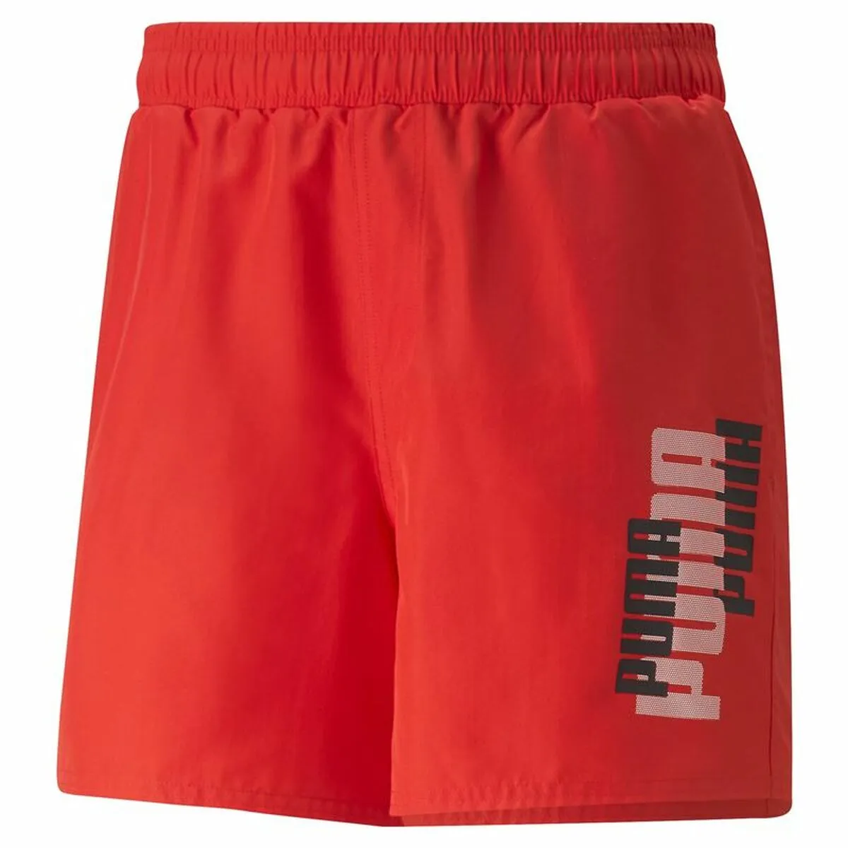 Pantaloni Corti Sportivi da Uomo Puma Ess+ Logo Power Rosso