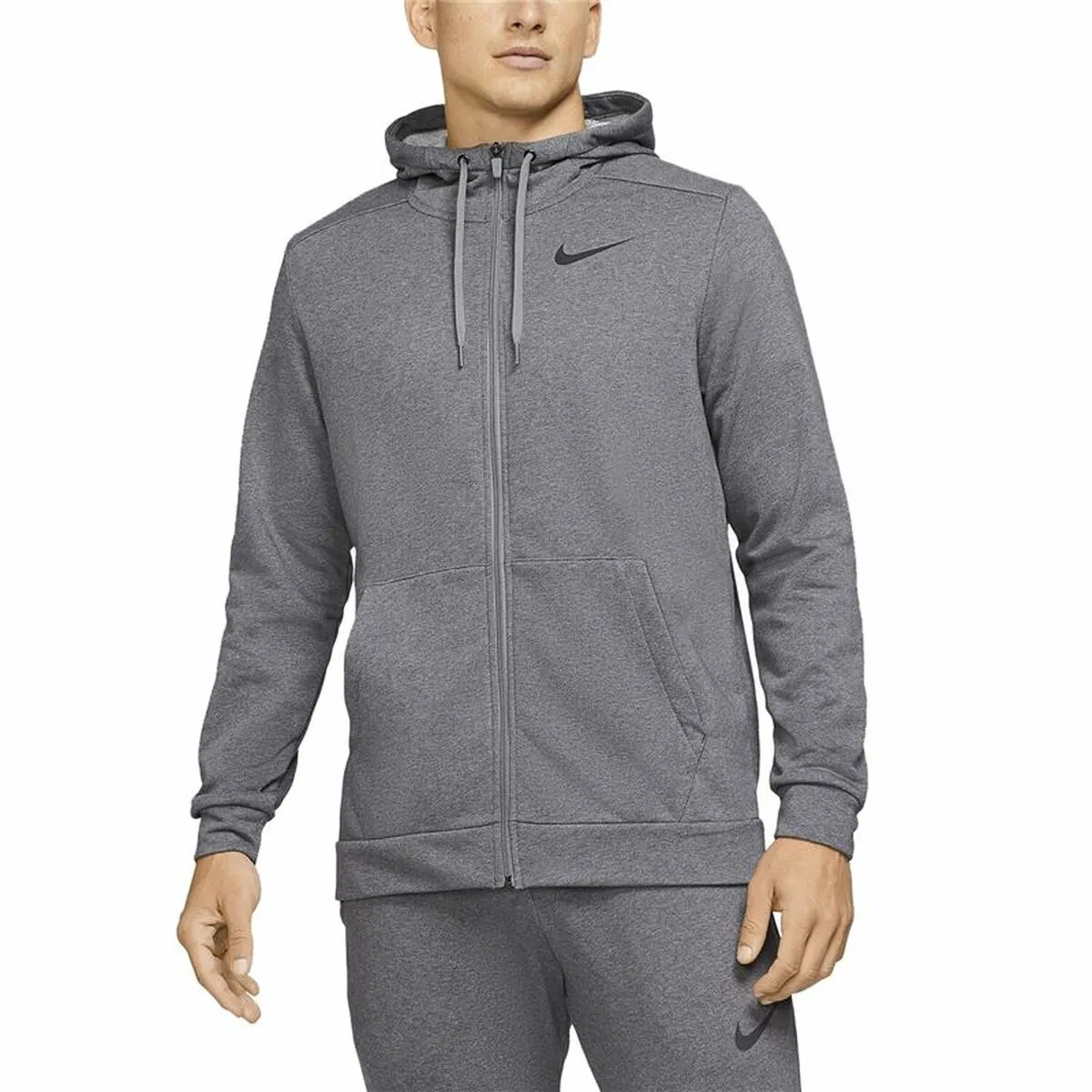 Felpa con Cappuccio Uomo Nike Dri-FIT Grigio scuro