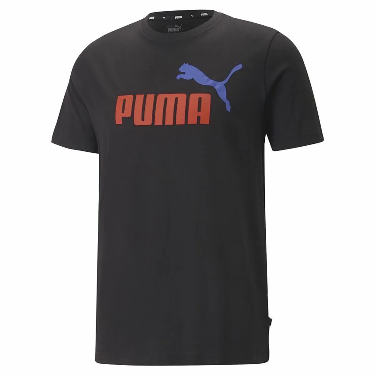 Maglia Puma Essentials + 2 Col Logo Nero Uomo