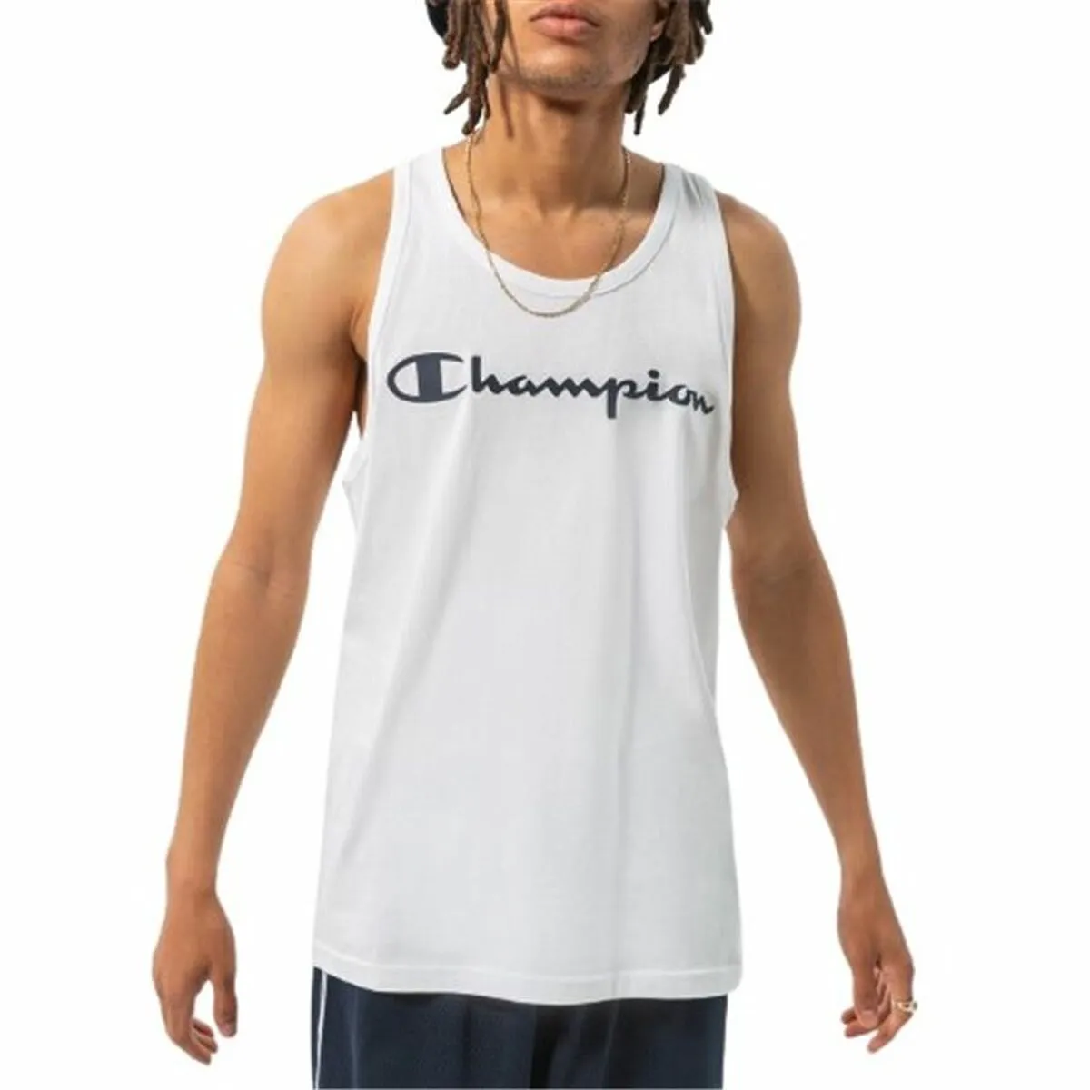 Maglia Smanicata da Uomo Champion Tank Top Bianco