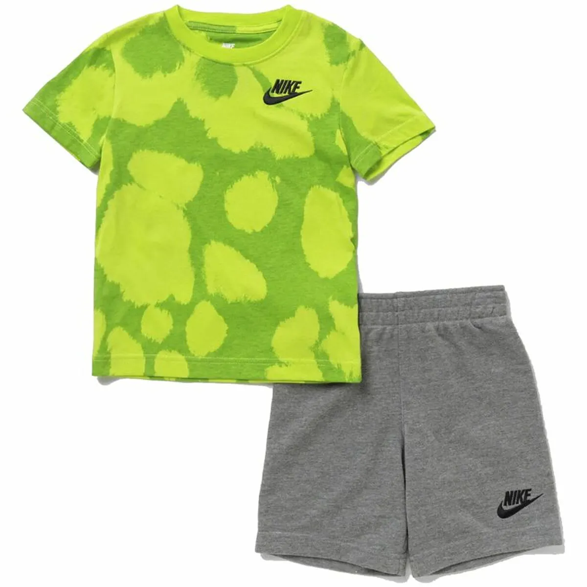 Completo Sportivo per Bambini Nike Dye Dot Verde limone