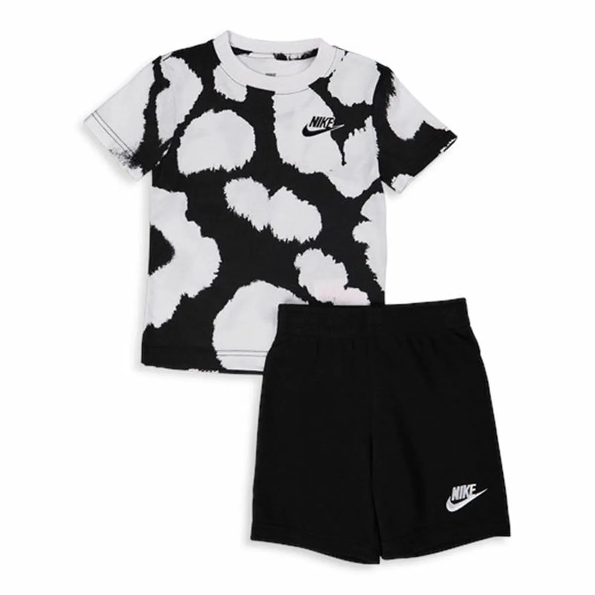 Completo Sportivo per Bambini Nike Dye Dot Nero