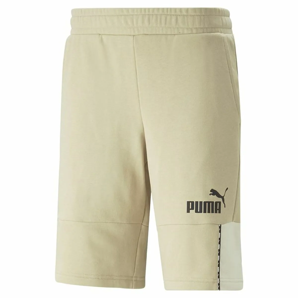 Pantaloncino Sportivo Puma  Essentials Block Tape Grigio Uomo