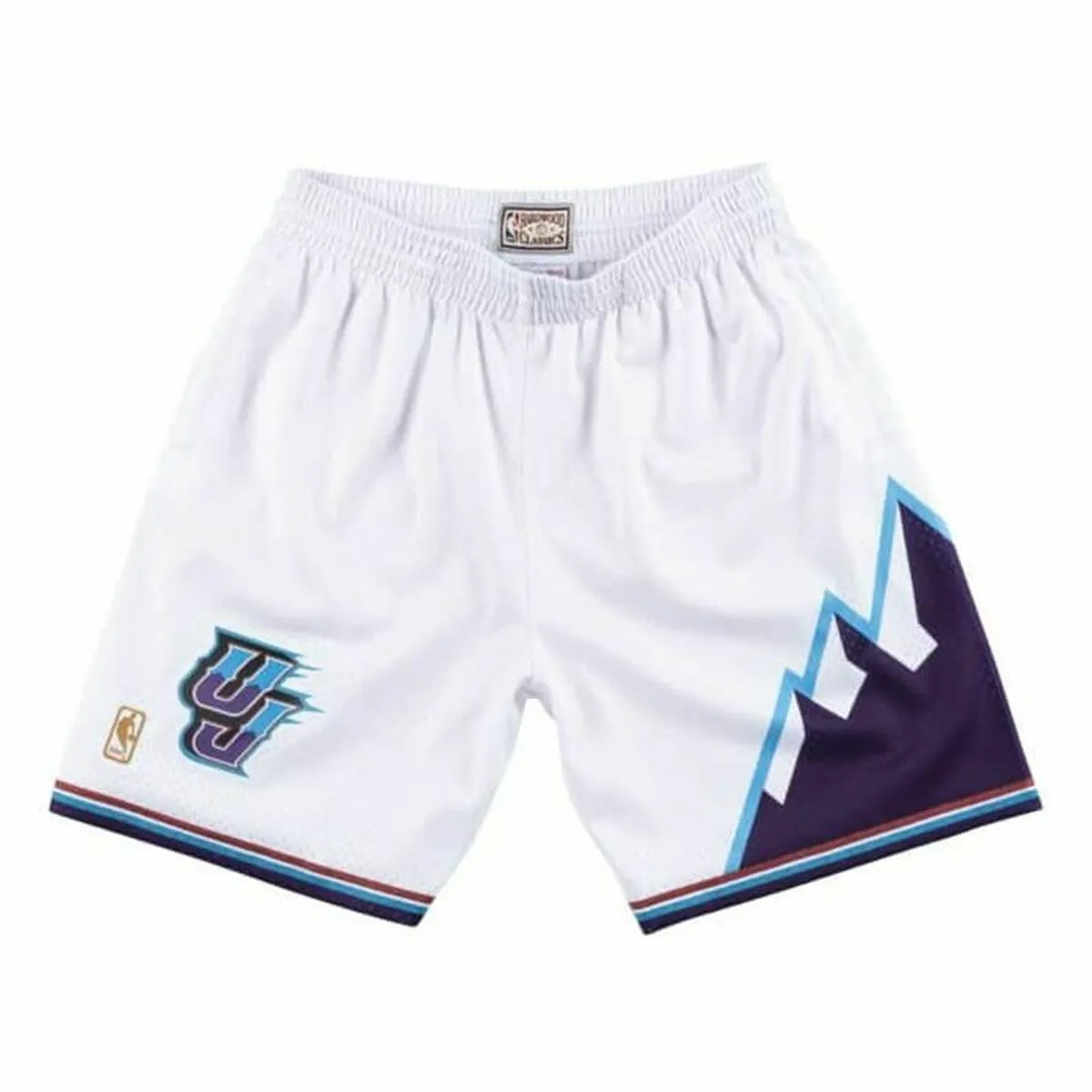 Pantaloncini da Pallacanestro da Uomo Mitchell & Ness Utah Jazz Bianco