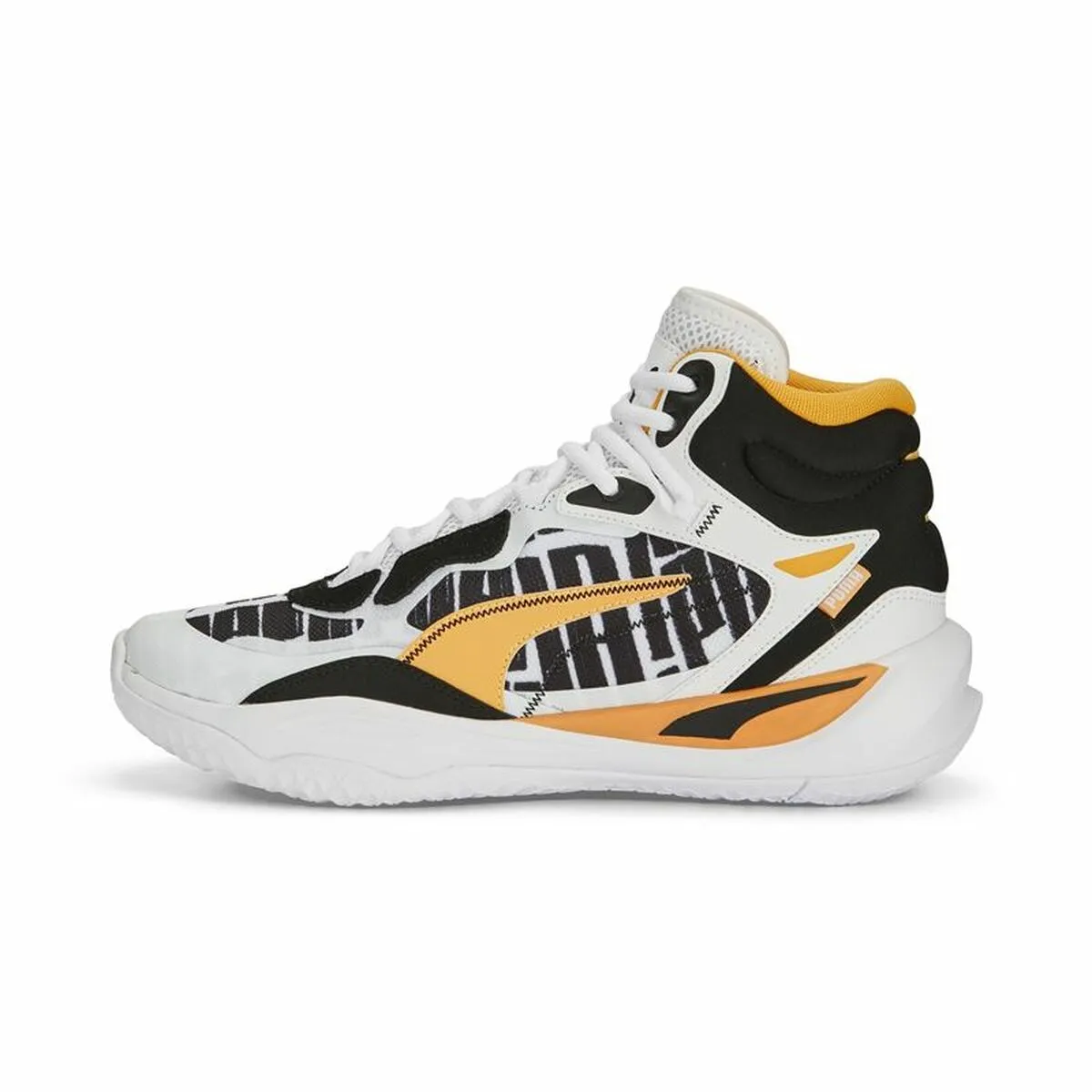 Scarpe da Basket per Adulti Puma Playmaker Pro Mid Bianco