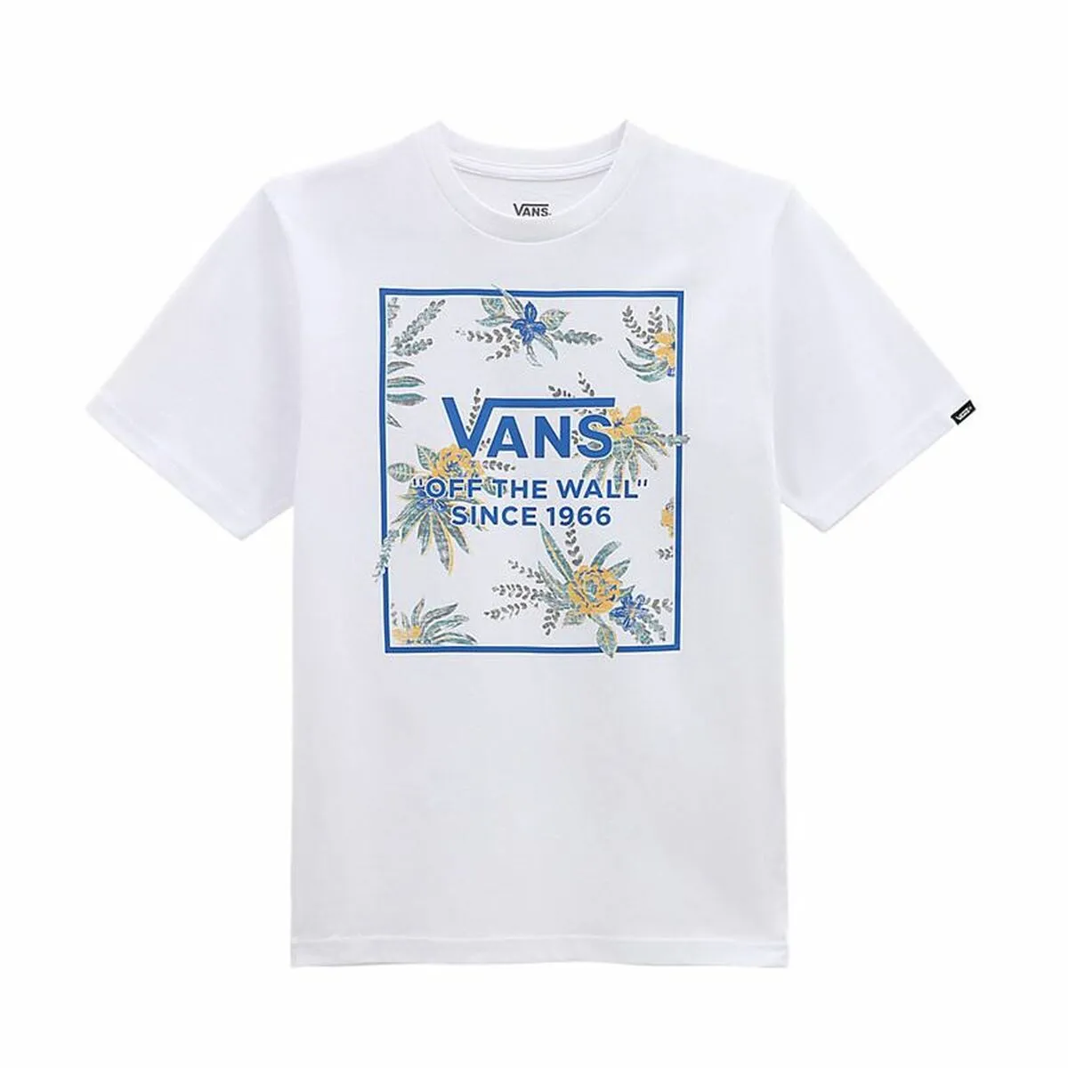 Maglia a Maniche Corte Bambino Vans Califlower Box-B Bianco