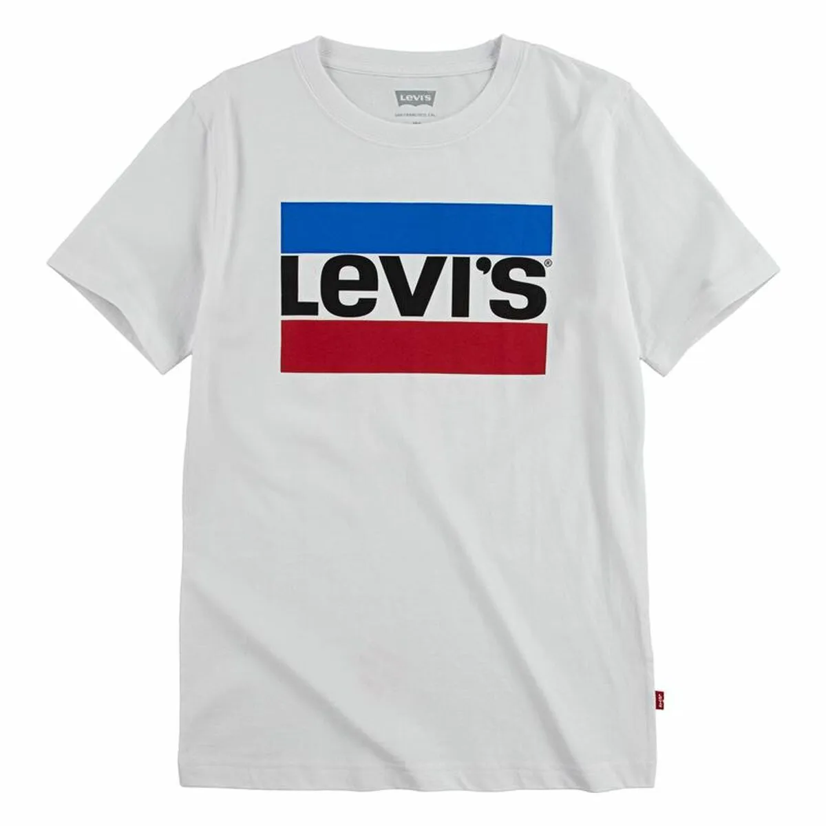 Maglia a Maniche Corte Bambino Levi's Sportswear Logo Bianco