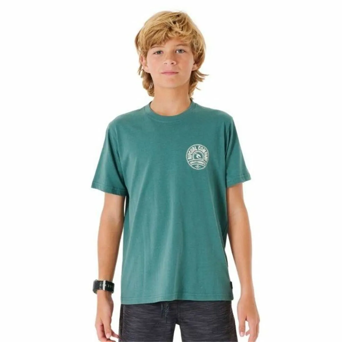 Maglia a Maniche Corte Bambino Rip Curl Stapler  Azzurro