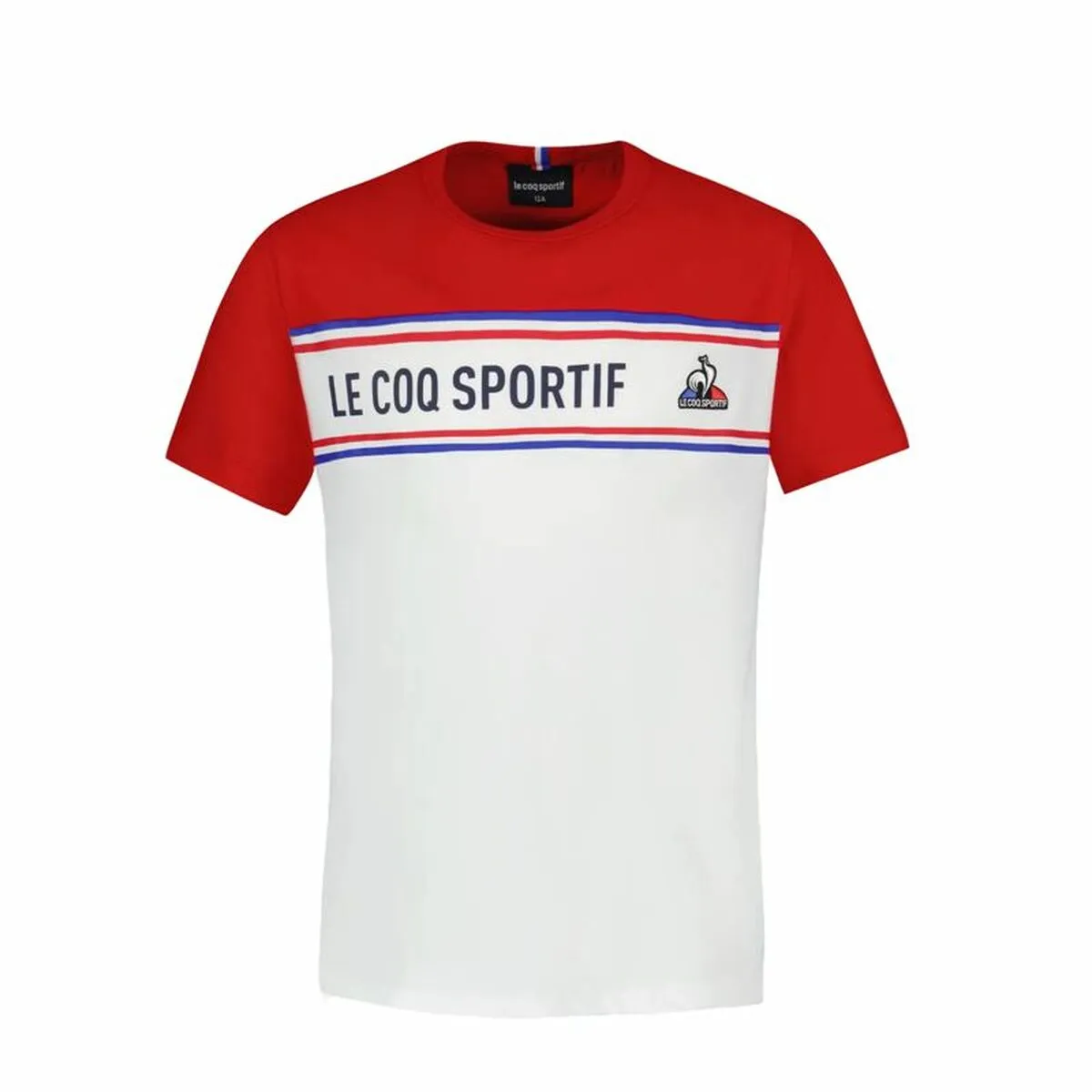 Maglia a Maniche Corte Bambino Le coq sportif  N°2 Tricolore Bianco