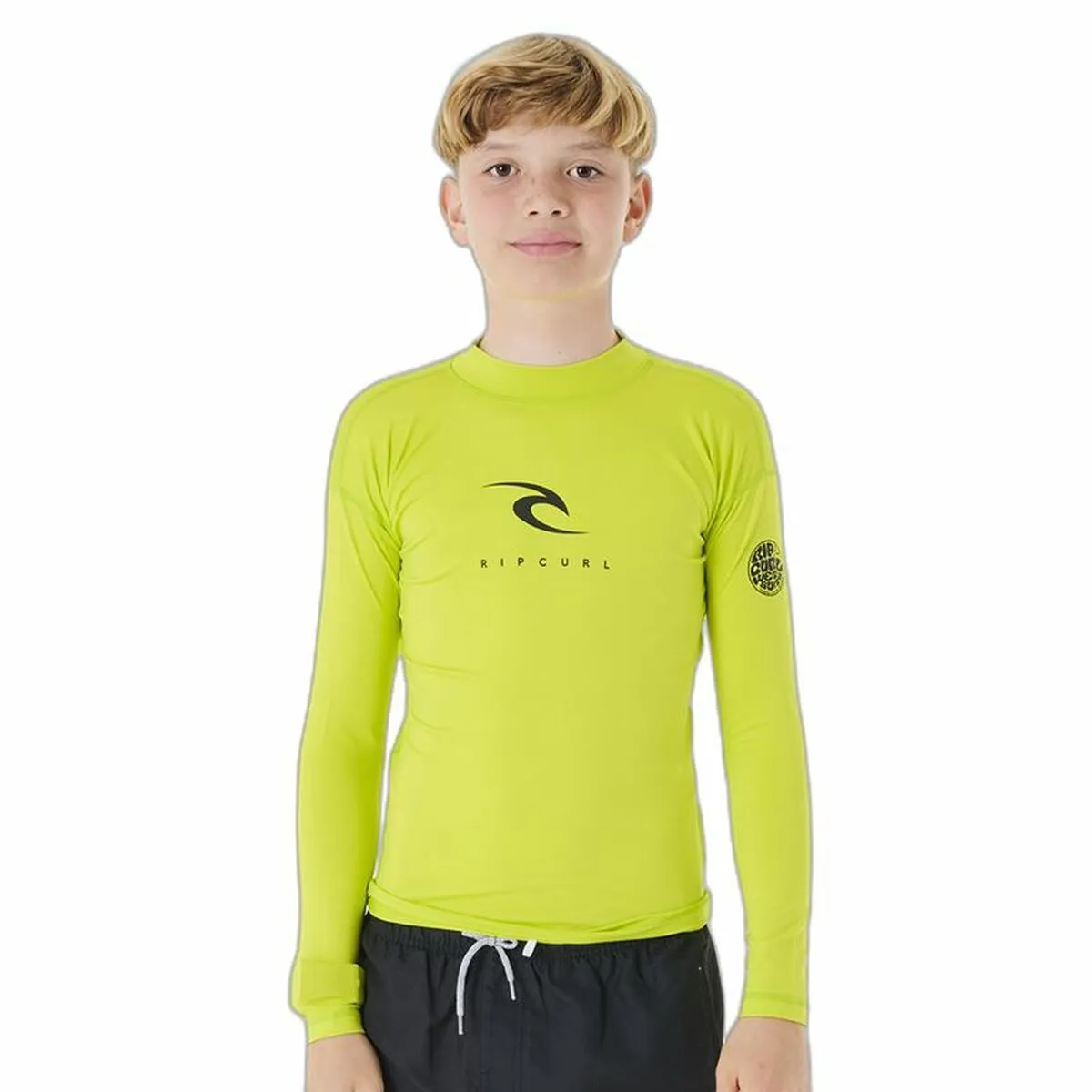 Maglia Rip Curl Corps L/S Rash Vest  Giallo Surf Lycra