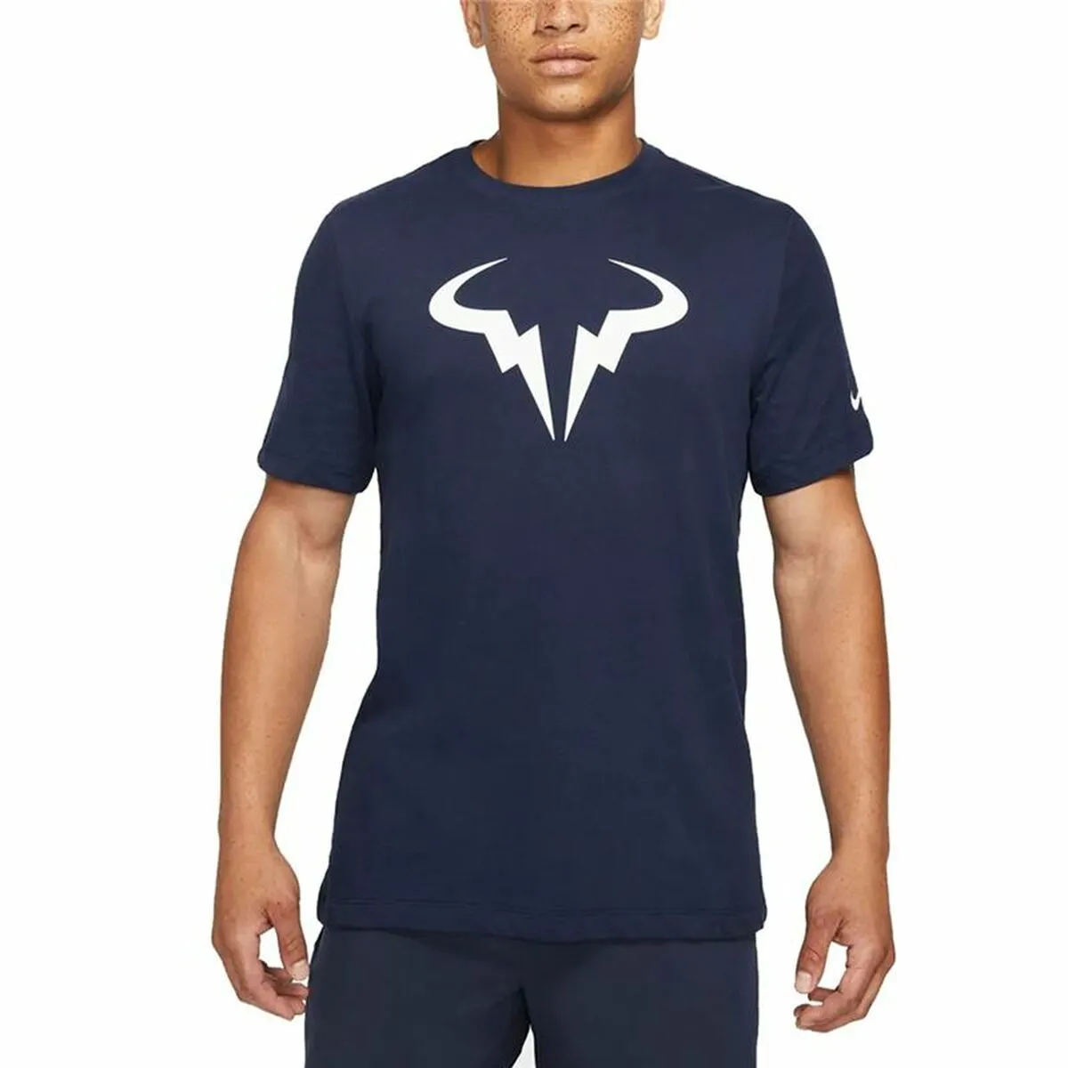 Maglia a Maniche Corte Nike Court Dri-FIT Rafa Azzurro