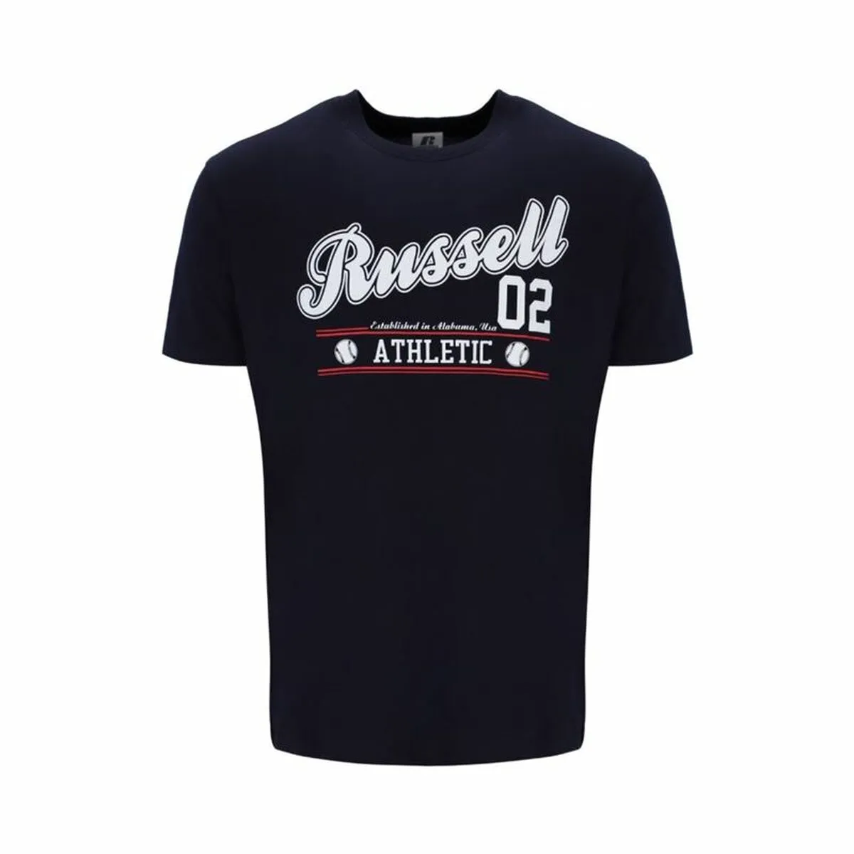 Maglia a Maniche Corte Russell Athletic Amt A30311 Nero Uomo