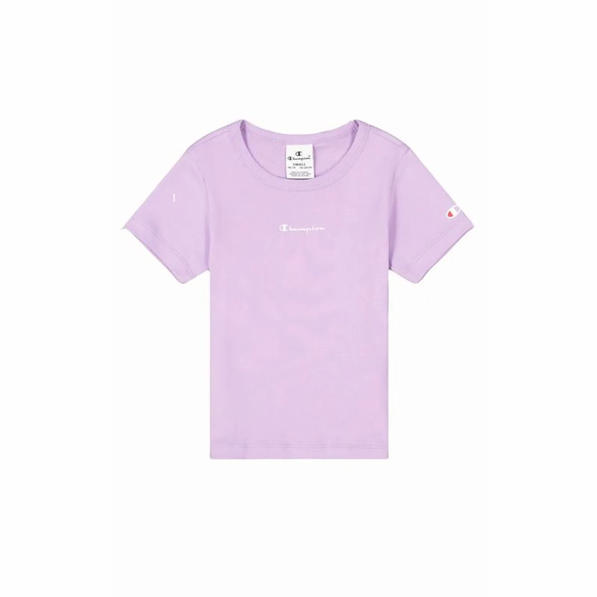 Maglia a Maniche Corte per Bambini Champion Crewneck Lavanda