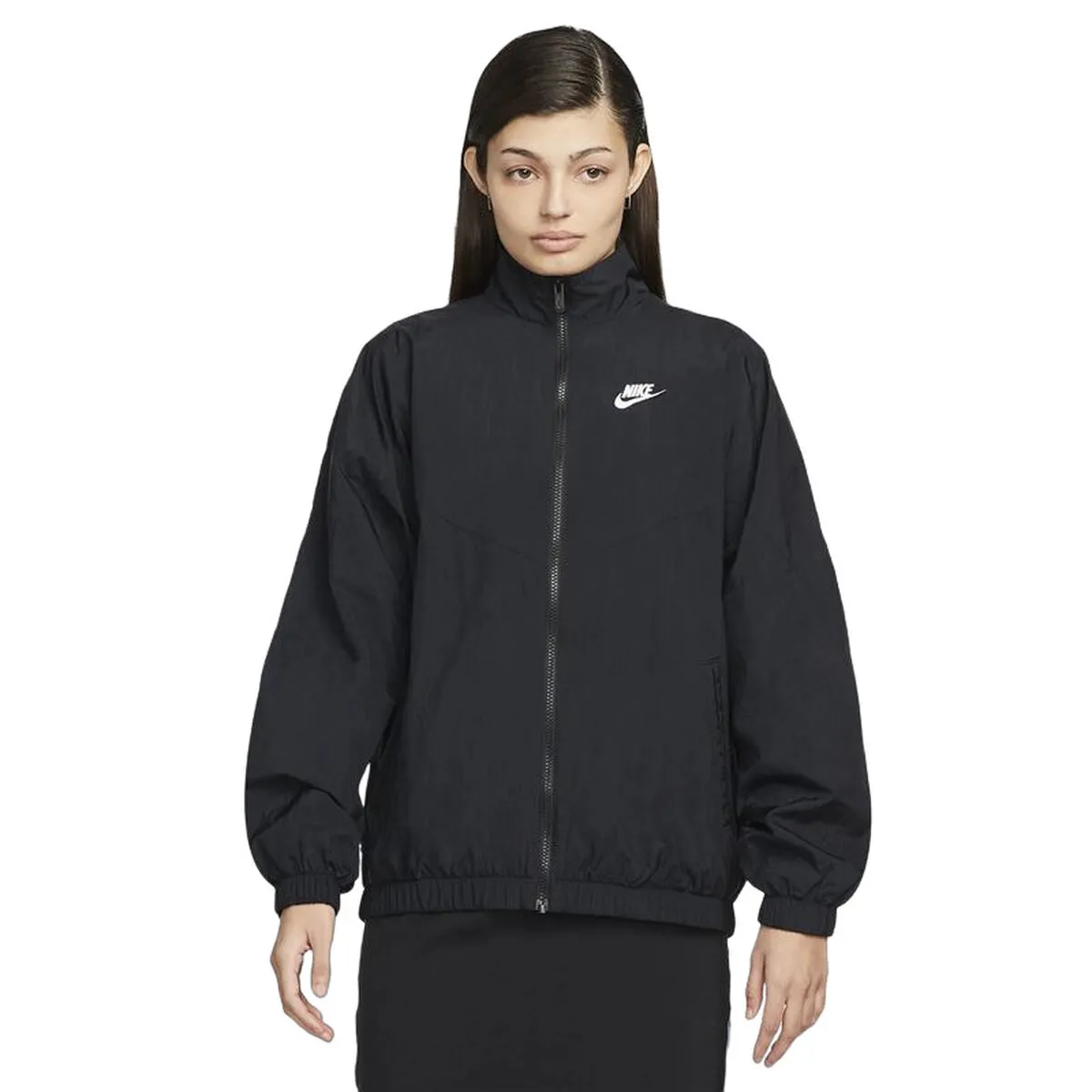 Giacca Antivento Nike Sportswear Essential Windrunner Donna Nero