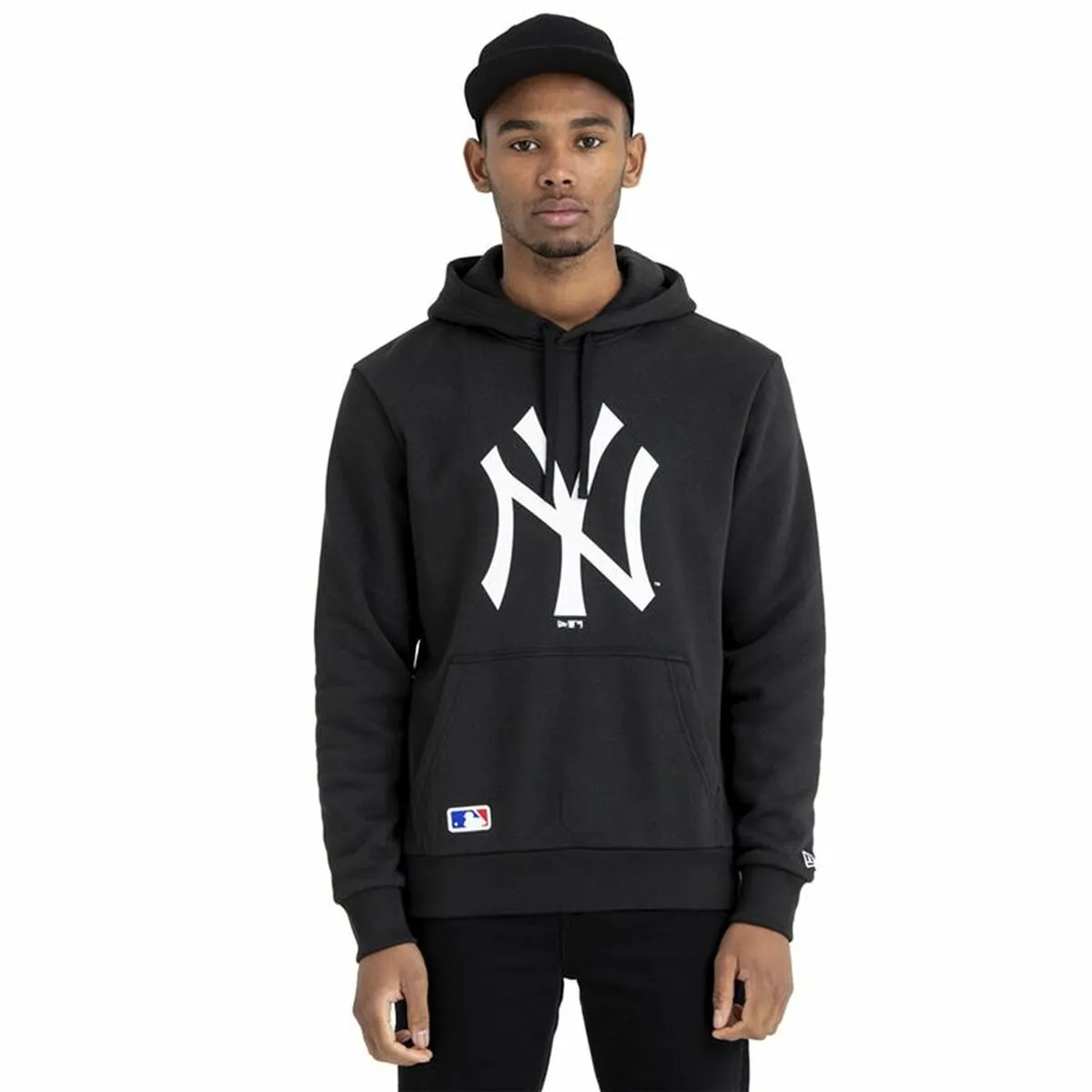 Felpa con Cappuccio Uomo New Era MLB New York Yankees Nero