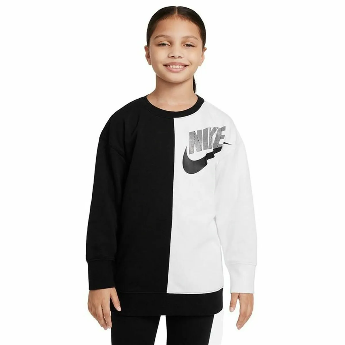 Felpa per Bambini Nike Sportswear  Nero