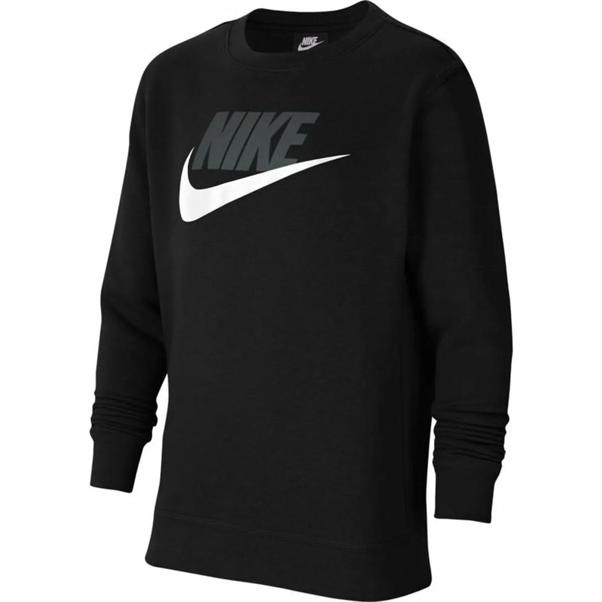 Felpa senza Cappuccio Bambino Nike Sportswear Club Nero