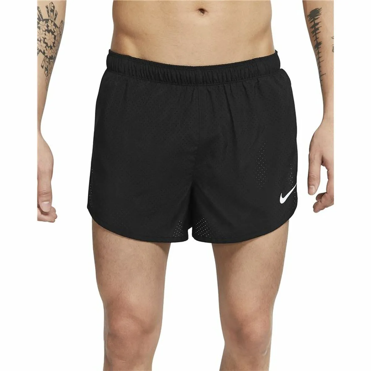 Pantaloni Corti Sportivi da Uomo Nike Fast  Nero