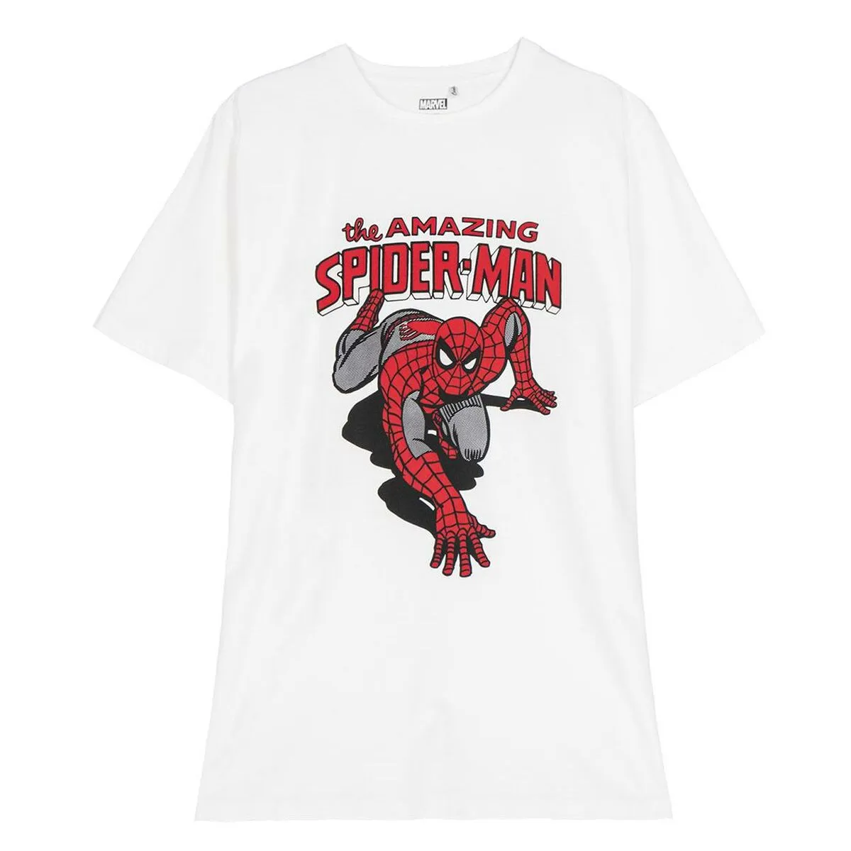 Maglia a Maniche Corte per Bambini Spider-Man Bianco