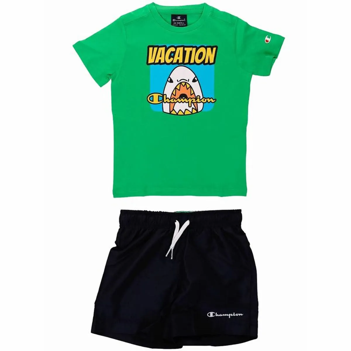 Completo Sportivo per Bambini Champion Verde 2 Pezzi