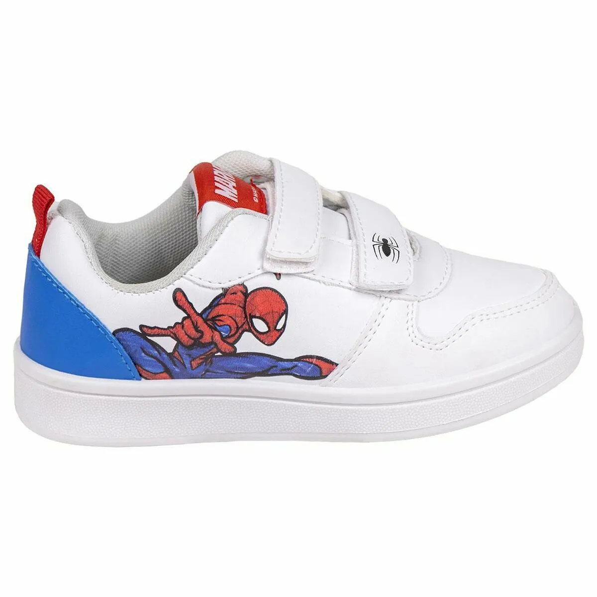 Scarpe Sportive per Bambini Spider-Man Velcro Bianco