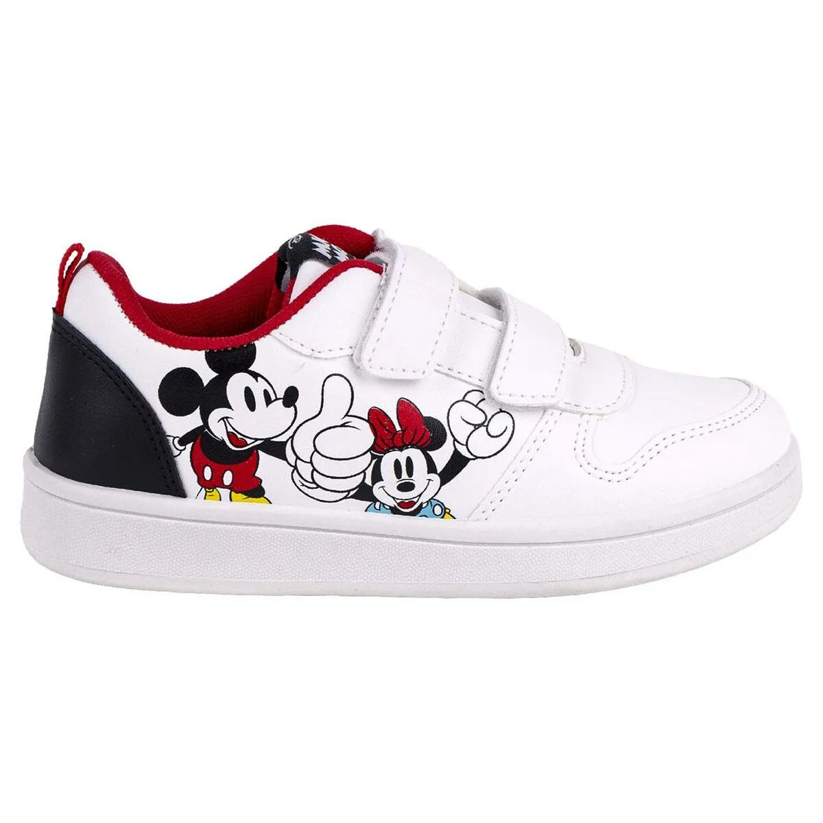 Scarpe Sportive per Bambini Mickey Mouse Velcro Bianco