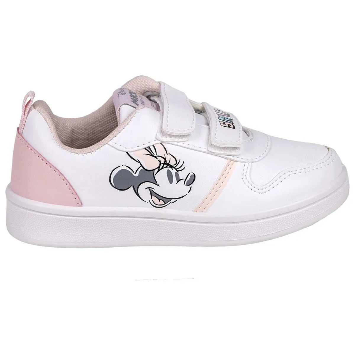 Scarpe Sportive per Bambini Minnie Mouse Velcro Bianco