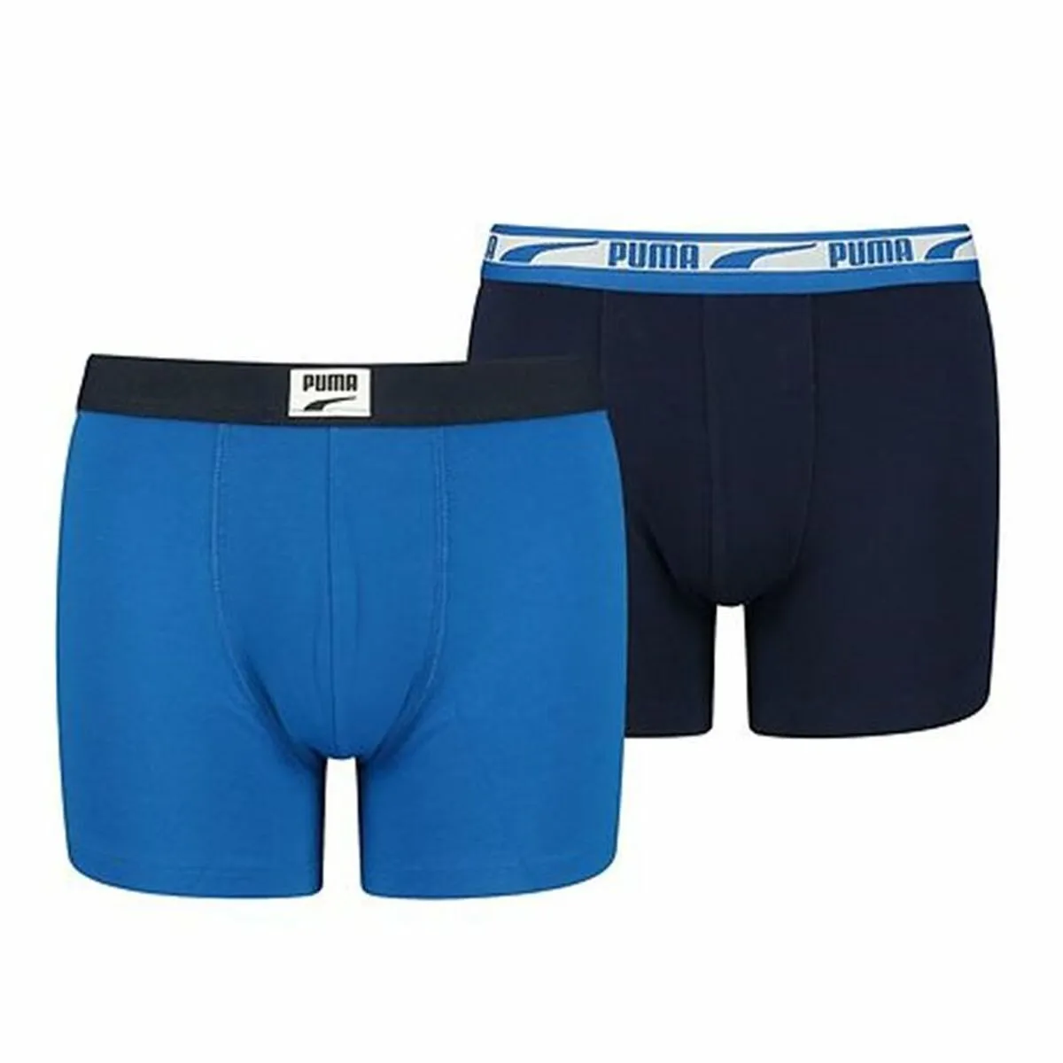 Boxer da ragazzo Puma Logo Patch 2 Unità Azzurro