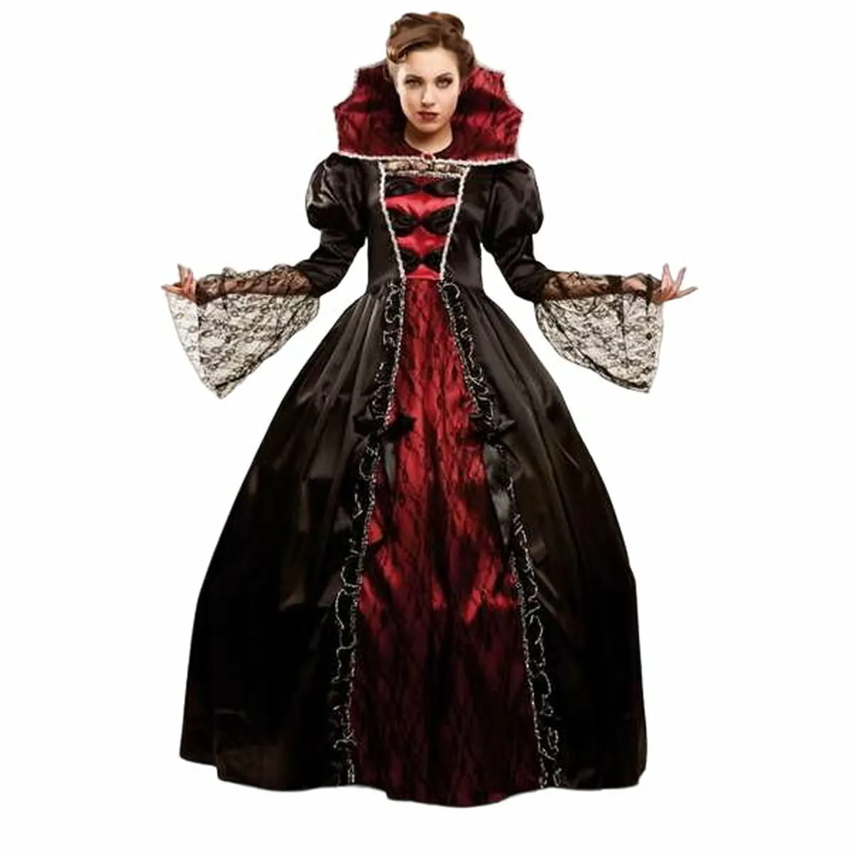 Costume per Adulti De Luxe Vampiro Donna (2 Pezzi)