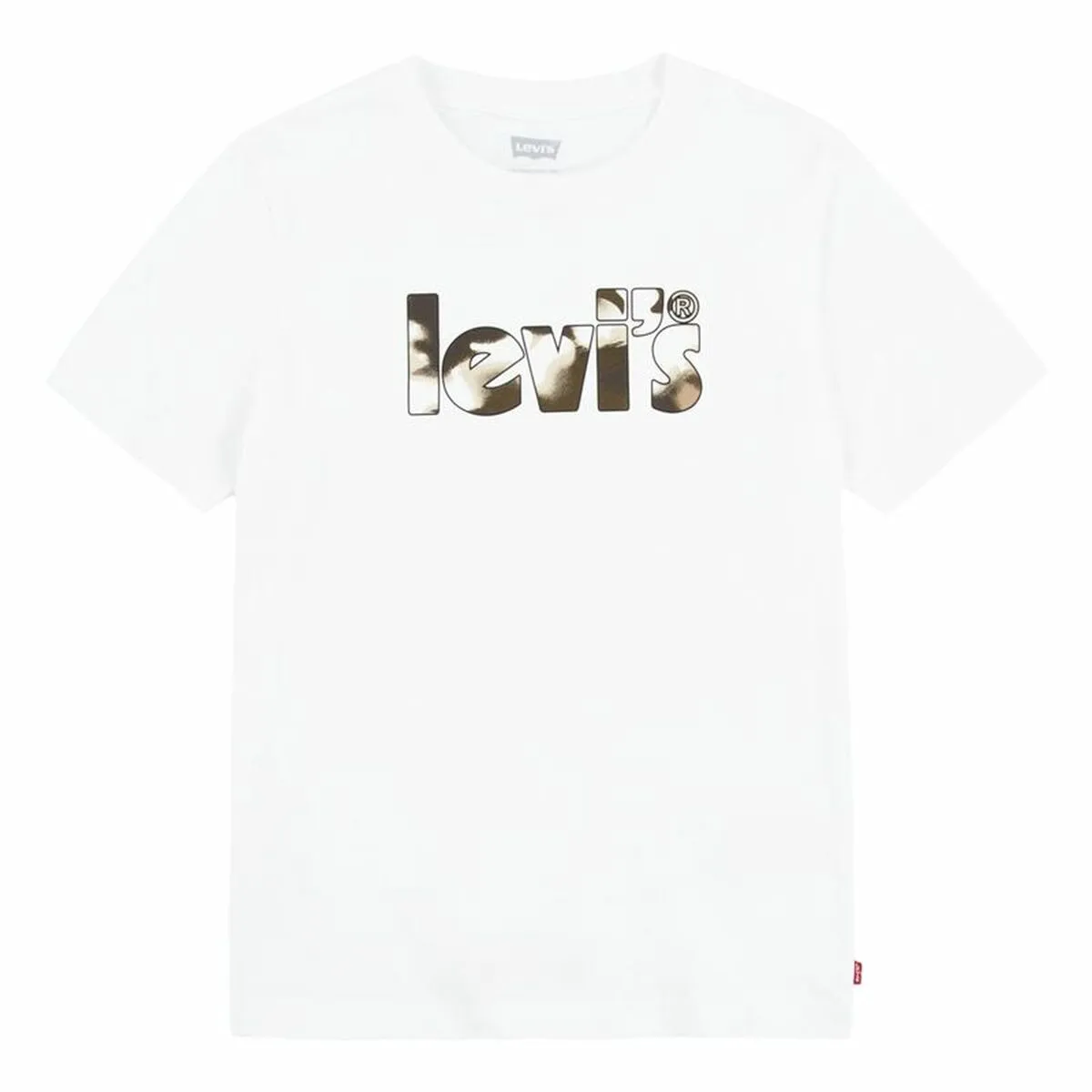 Maglia Levi's Camo Poster Logo Bright 60732 Bianco