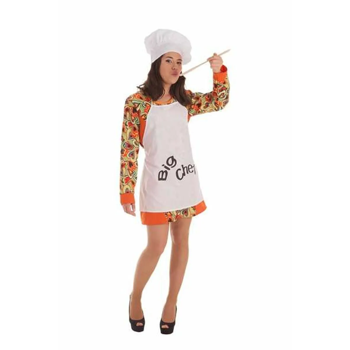 Costume per Adulti Big Chef Cuoca (4 Pezzi)