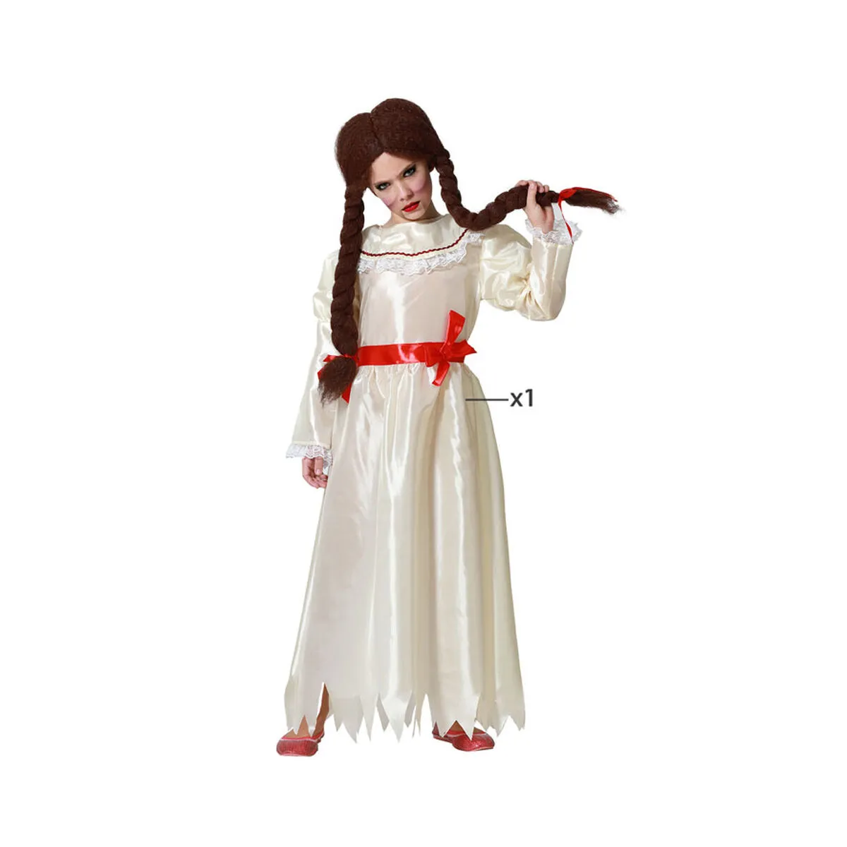 Costume per Bambini Porcellana Bianco (1 Unità)