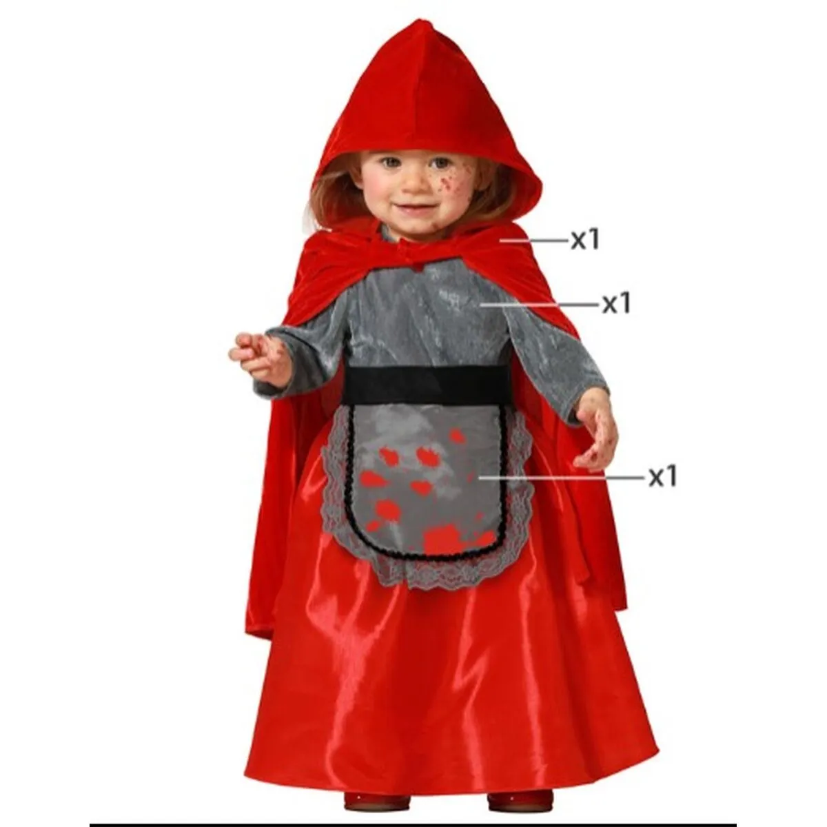 Costume da bambino Cappuccetto Rosso Sanguinario