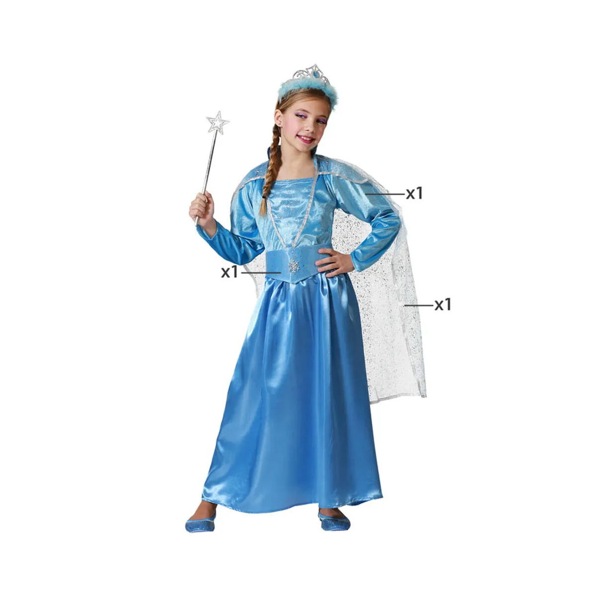 Costume per Bambini Principessa Azzurro