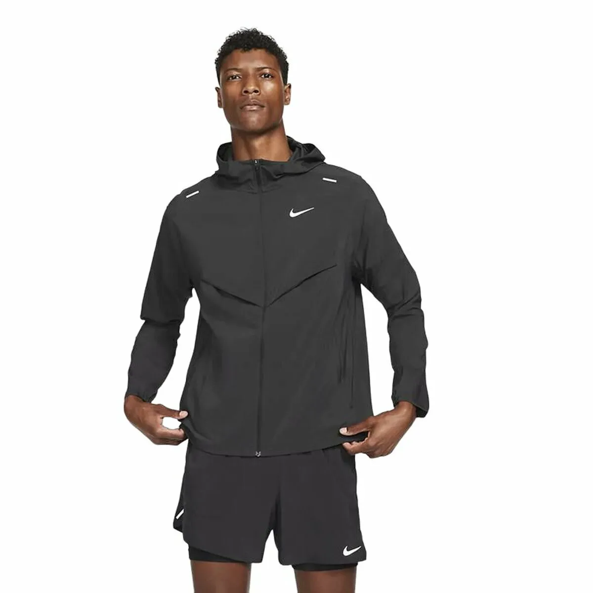 Giacca Sportiva da Uomo Nike Windrunner Nero