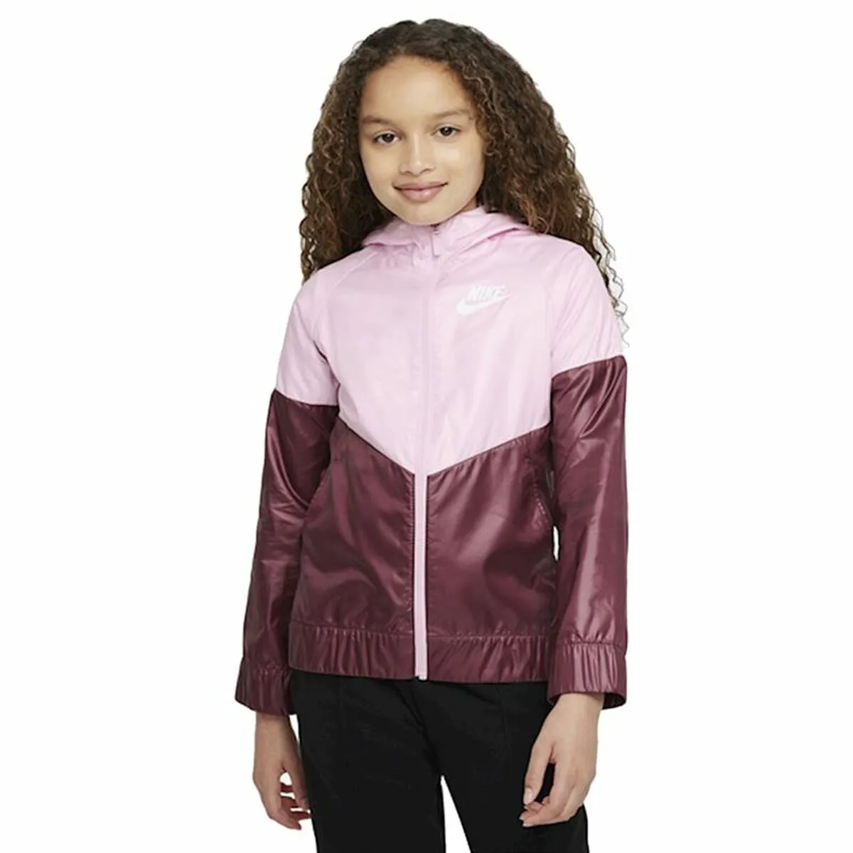 Giacca Sportiva da Bambini Nike Sportswear Windrunner Rosa