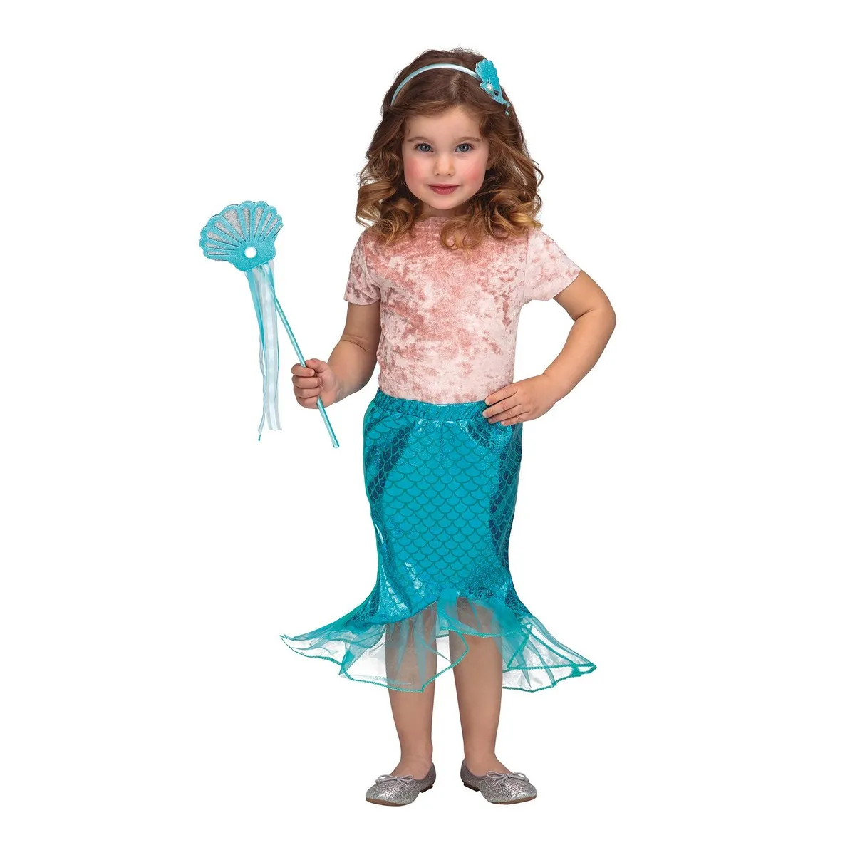 Costume per Bambini My Other Me Sirena Azzurro Tutù 3-6 anni (3 Pezzi)