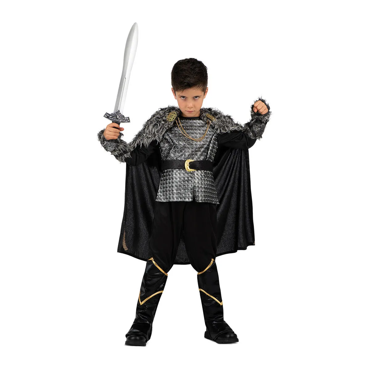 Costume per Bambini My Other Me Vichingo Nero Grigio (5 Pezzi)