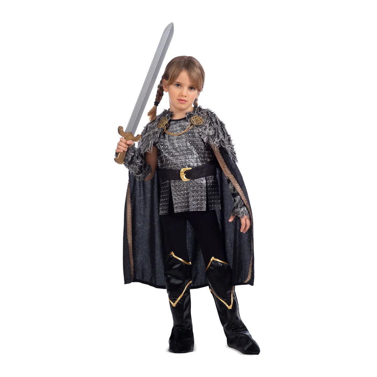 Costume per Bambini My Other Me Vichinga Nero Grigio (5 Pezzi)