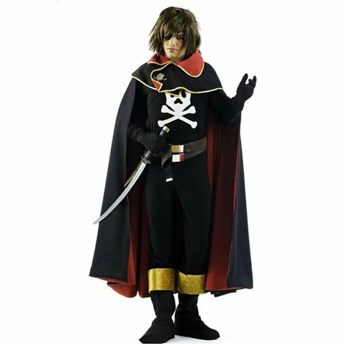 Costume per Adulti Limit Costumes Pirate De L'Espace Pirata 5 Pezzi Nero