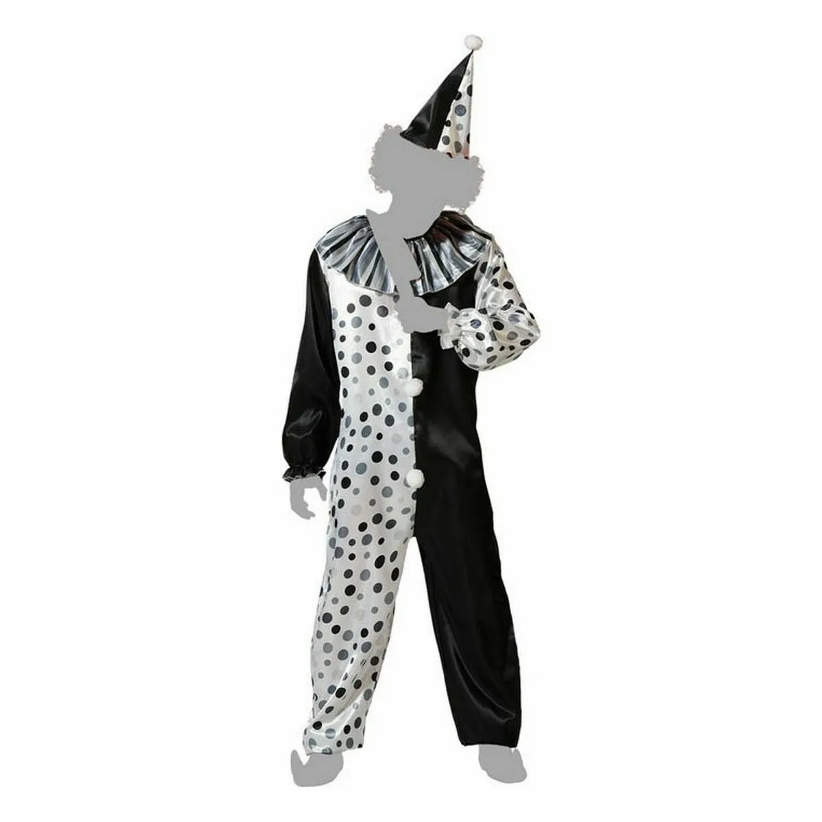 Costume Pagliaccio Unisex adulti Grigio