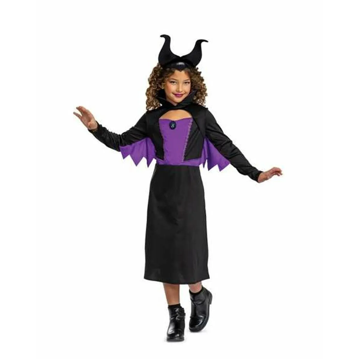 Costume per Bambini Princesses Disney Malefica Classic Diadema 2 Pezzi Viola