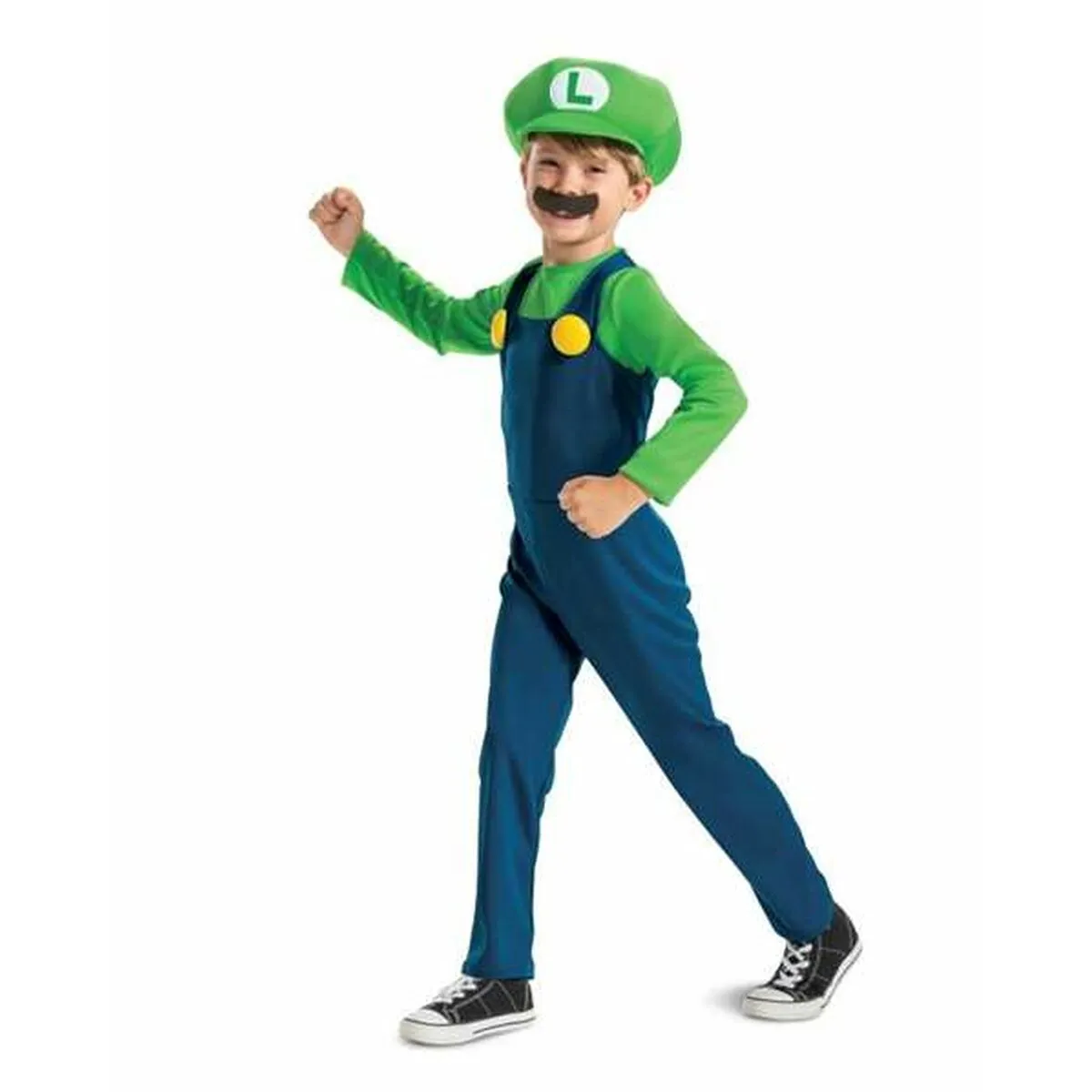 Costume per Bambini Super Mario Luigi 2 Pezzi