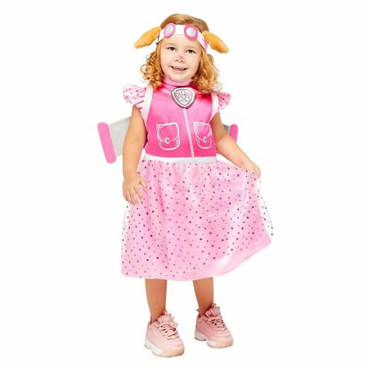 Costume per Bambini The Paw Patrol Skye Deluxe Rosa 3 Pezzi