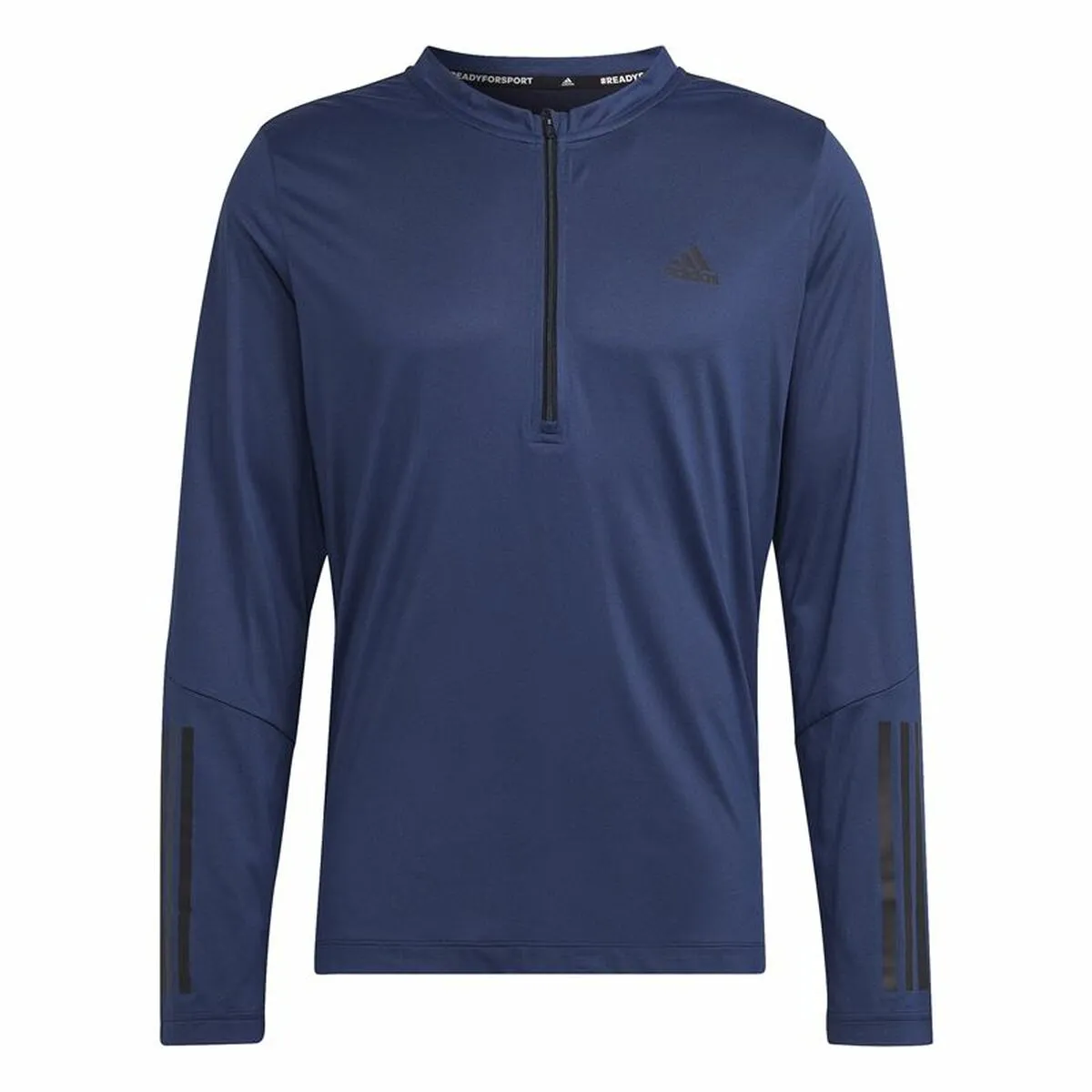 Maglia a Maniche Lunghe Uomo Adidas Training 1/4-Zip Blu scuro