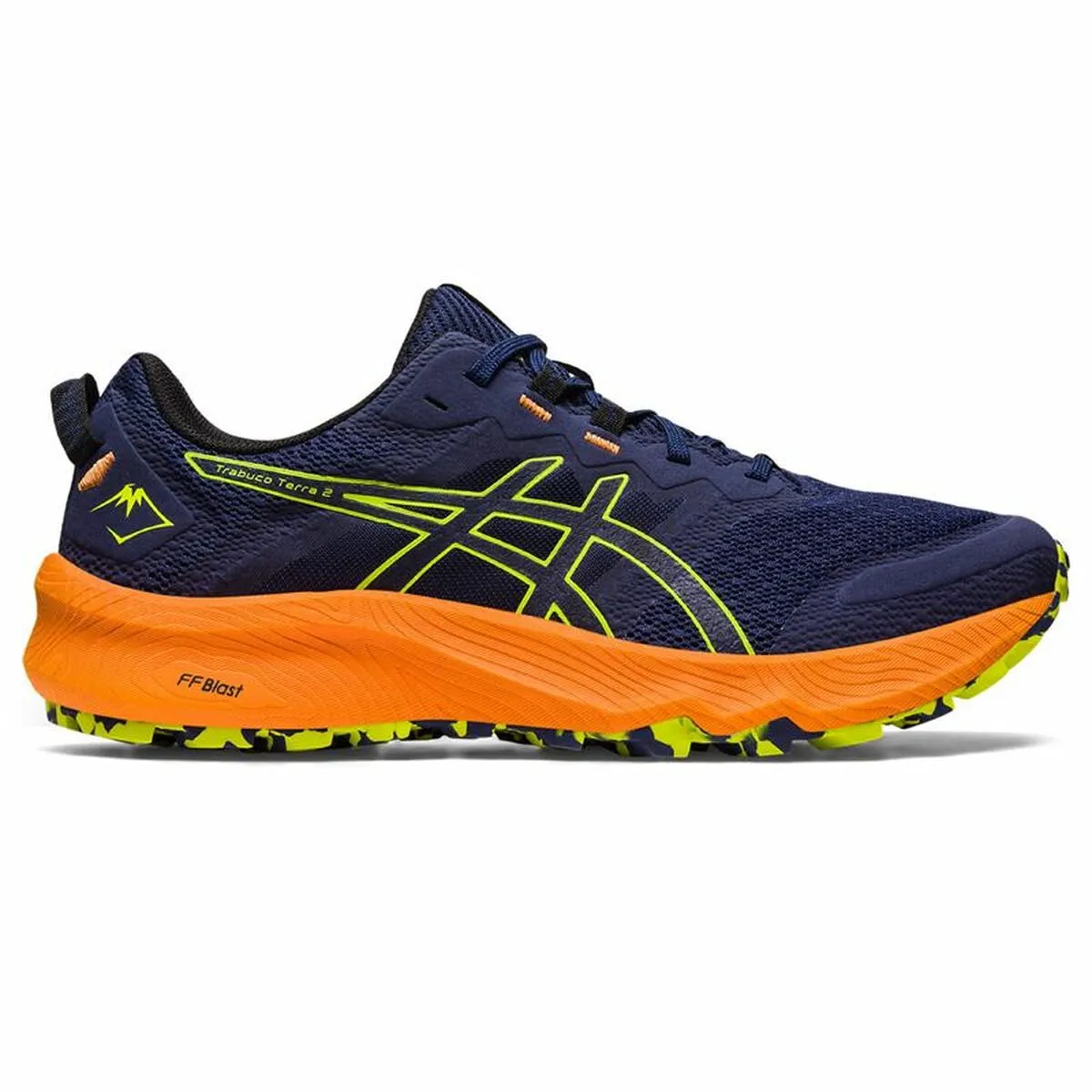 Scarpe da Running per Adulti Asics Trabuco Terra 2 Montagna Uomo Blu Marino